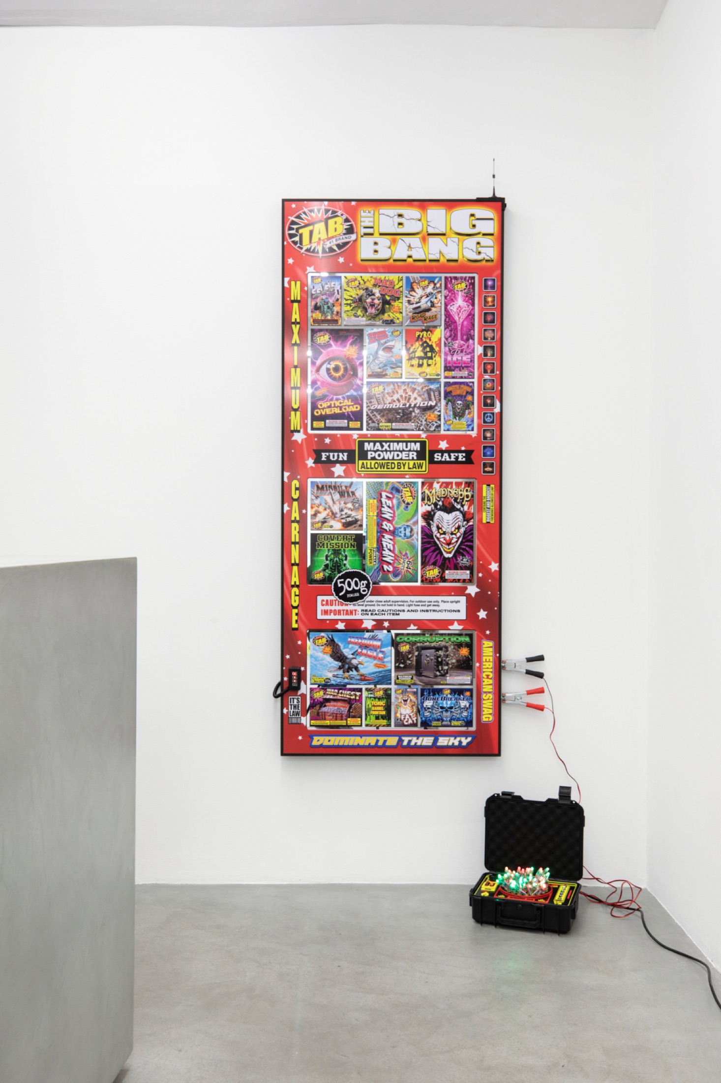 Installation view of Casualty Mosaic, Bremond Capela, Paris, France, 2024